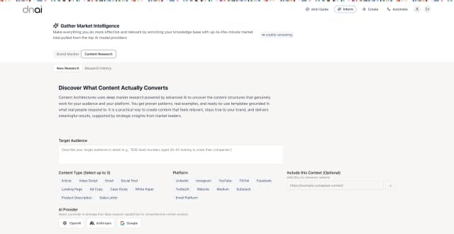 Market Intelligence Dashboard